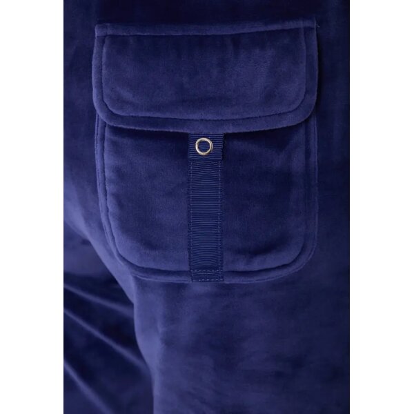 FBL010-100-02_IMPERIAL_PURPLE_8 Γυναικείο παντελόνι φόρμας σε βελουτέ ύφασμα Flare fit  FBL010-100-02 IMPERIAL PURPLE - Image 9