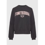 Γυναικείο φούτερ με embossed τύπωμα στο στήθος ANTHRACITE FBL010-115-06 FUNKY BUDDHA