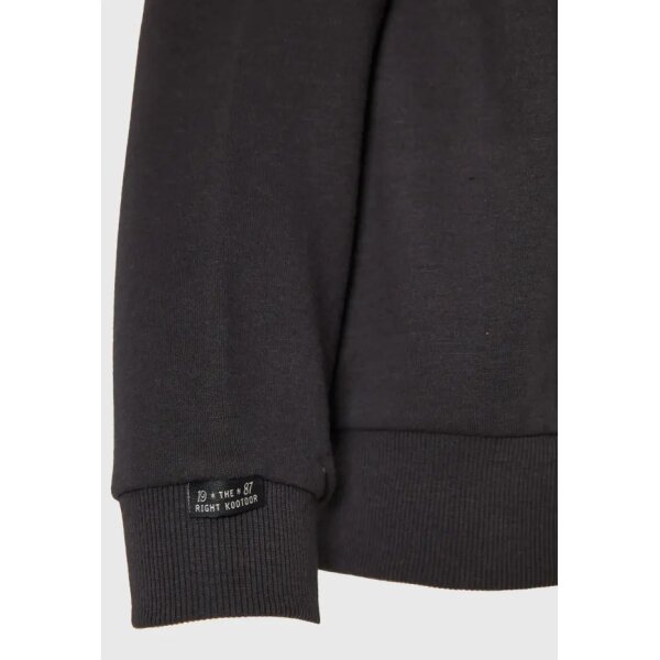 Γυναικείο φούτερ με embossed τύπωμα στο στήθος ANTHRACITE FBL010-115-06 FUNKY BUDDHA - Image 3