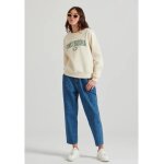 Γυναικείο φούτερ με embossed τύπωμα στο στήθος CHALK FBL010-115-06 FUNKY BUDDHA - Image 2