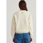 Γυναικείο φούτερ με embossed τύπωμα στο στήθος CHALK FBL010-115-06 FUNKY BUDDHA - Image 4