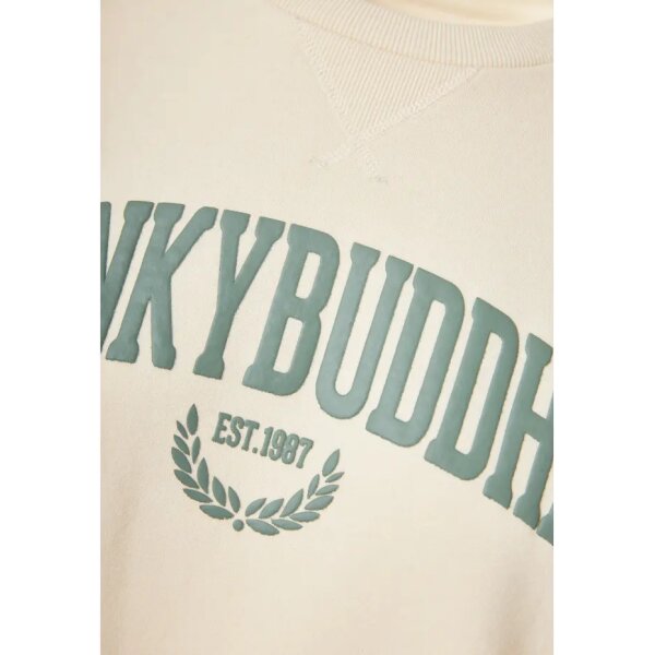 Γυναικείο φούτερ με embossed τύπωμα στο στήθος CHALK FBL010-115-06 FUNKY BUDDHA - Image 6