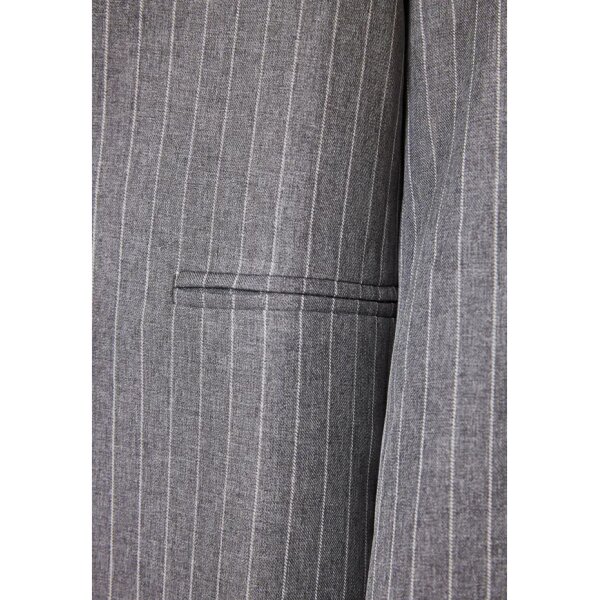 FBL010-117-01_DK_GREY_8 Γυναικείο loose fit σακάκι blazer FUNKY BUDDHA  FBL010-117-01 - Image 9