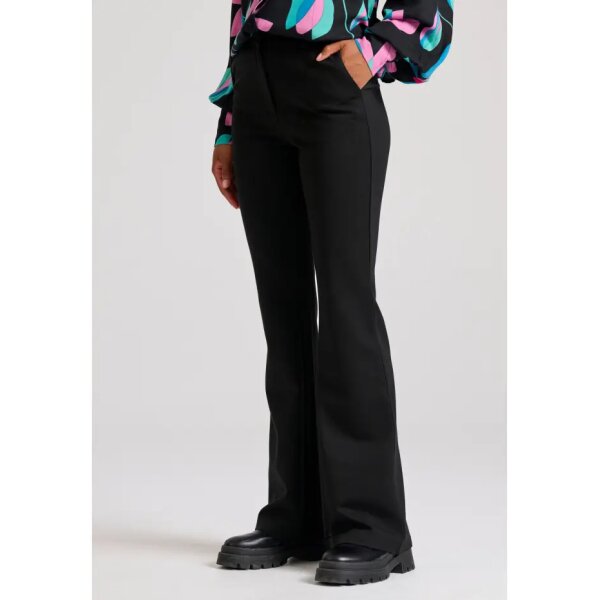 FBL010-123-02_BLACK_3 Γυναικέιο wide leg tailored παντελόνι  FBL010-123-02 FUNKY BUDDHA - Image 4