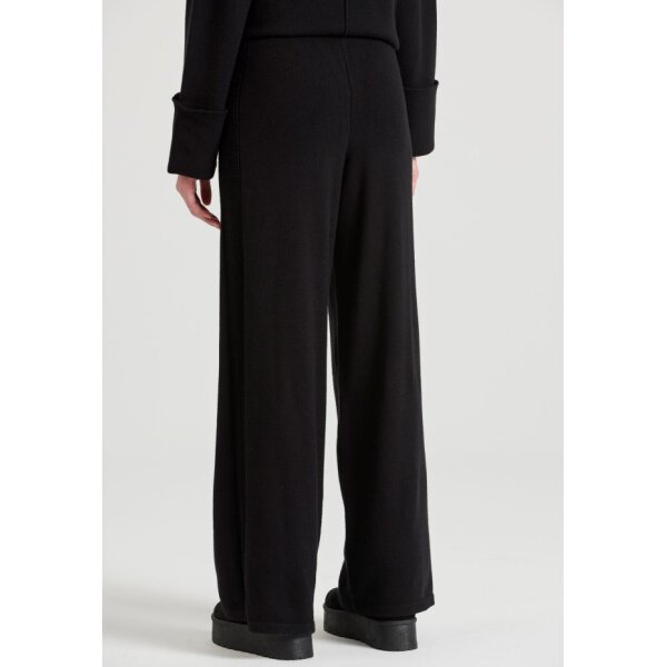 Γυναικείο Πλεκτό casual παντελόνι από βισκόζη FBL010-135-02 BLACK - Image 4