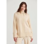 Γυναικεία Loose fit πλεκτό ζιβάγκο με σχέδιο στην πλέξη FBL010-148-09 FUNKY BUDDHA CHALK