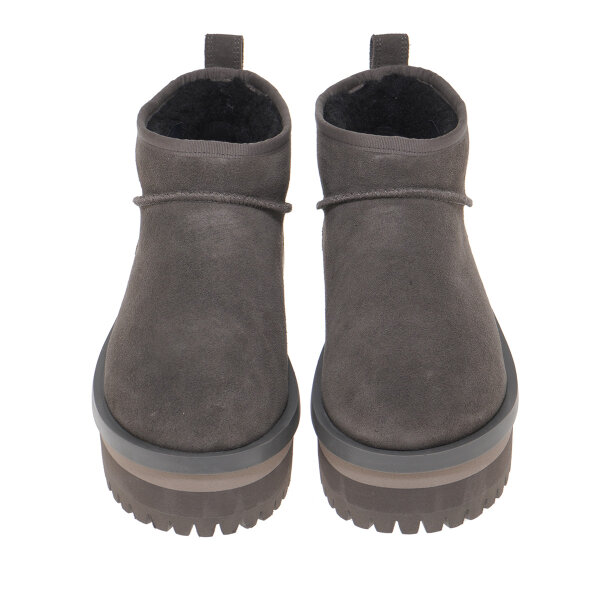 T30162593555_3 Γυναικείο Μποτάκι Δερμάτινο Σε Χρώμα Γκρί TOMMY HILFIGER EN0EN02599 PL0 - Image 4