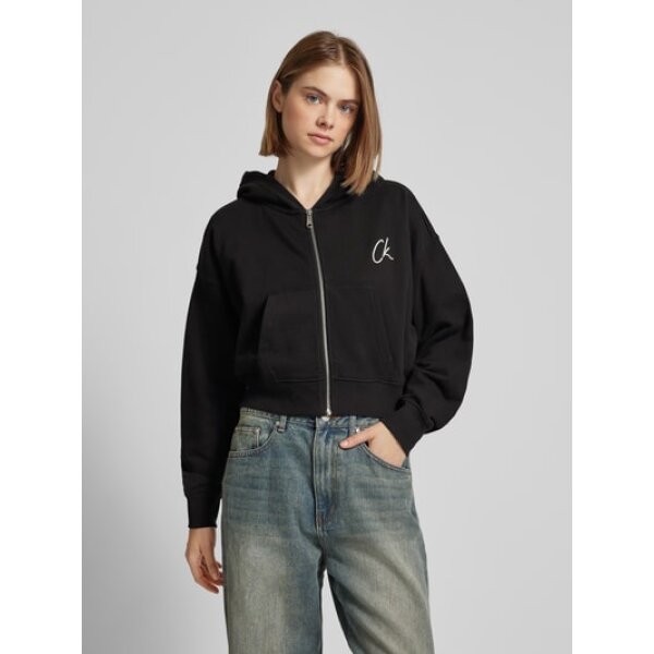 Γυναικεία Ζακέτα Φούτερ  J20J224440 Μαύρη Regular Fit  CALVIN KLEIN - Image 1