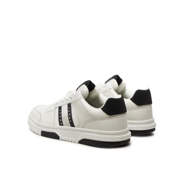 athletika-tommy-jeans-the-brooklyn-leather-em0em01521-leuko-0000304447594 (2) Ανδρικό παπούτσι TOMMY JEANS EM0EM01521 Λευκό - Image 4