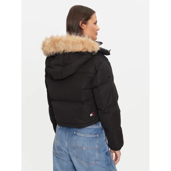 tommy-jeans-mpouphan-poupoulenio-alaska-dw0dw19687-mauro-regular-fit-0000304075728 (3) Γυναικέιο Μπουφάν πουπουλένιο Alaska Μαύρο Tommy Hilfiger  DW0DW19687-BDS - Image 4