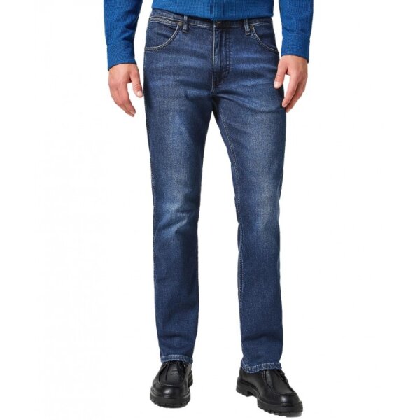 112360405_01-610x718 Ανδρικό παντελόνι τζιν grensboro Wrangler 112360405 μπλε - Image 1