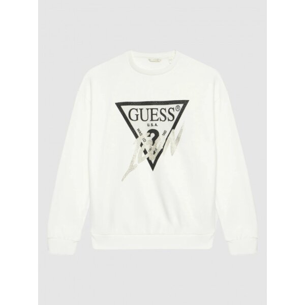 1726475544_ea11e4e3fe1e6e0e39f7860df4c057be Παιδική Μπλούζα Φούτερ με τριγωνικό λογότυπο icon  για Κορίτσι GUESS J4BQ04KAV34-G012 - Image 1