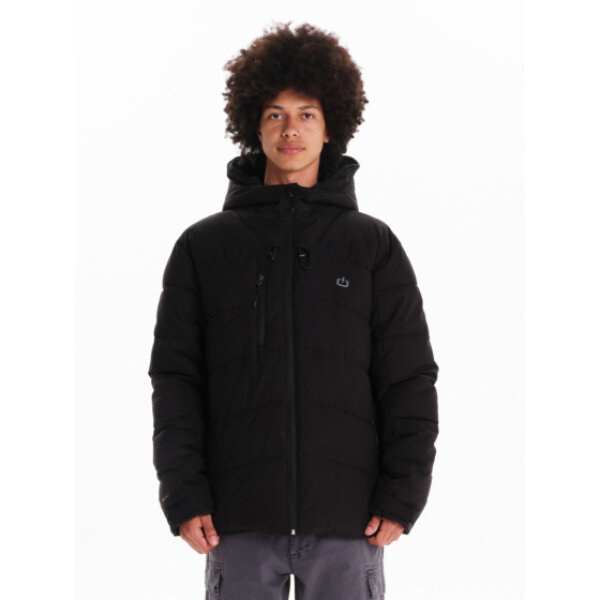 Ανδρικό μπουφάν puffer με κουκούλα EMERSON 242.EM10.16 μαύρο - Image 1