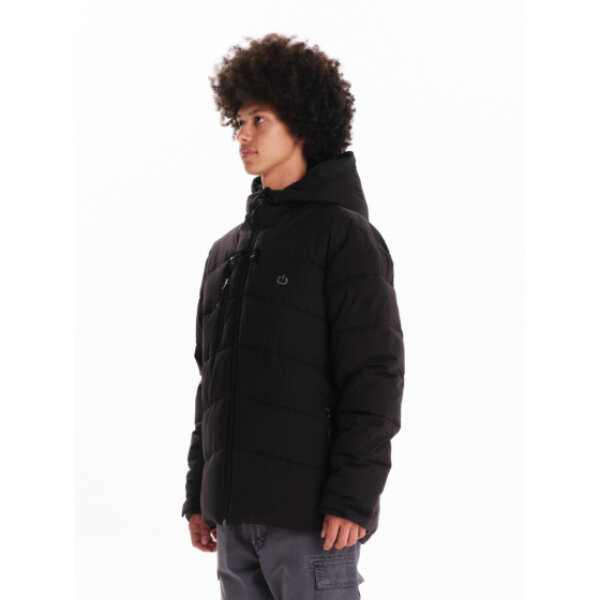 Ανδρικό μπουφάν puffer με κουκούλα EMERSON 242.EM10.16 μαύρο - Image 2