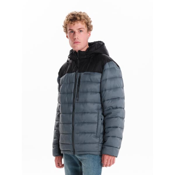 242.EM10.63-DUSTY-PINE-BLACK_2 Ανδρικό μπούφαν puffer EMERSON 242.EM10.63 DUSTY PINE - Image 2