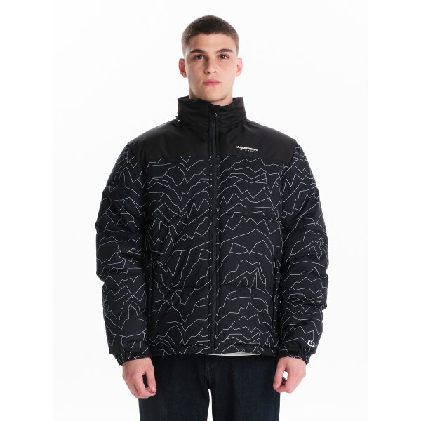 242.EM10.79-BLACK-BLACK_1 Ανδρικό μπουφάν puffer EMERSON 242.EM10.79 μαύρο - Image 1