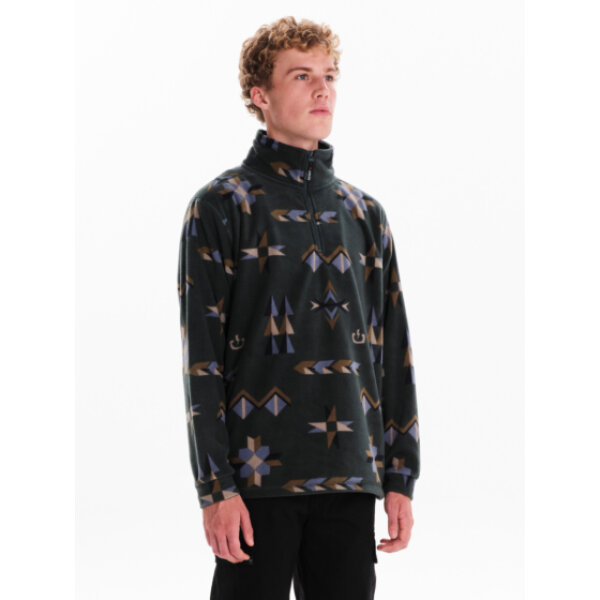 Ανδρικό φούτερ fleece με άνοιγμα φερμουάρ μέχρι το στήθος EMERSON 242.EM28.203 πράσινο - Image 3