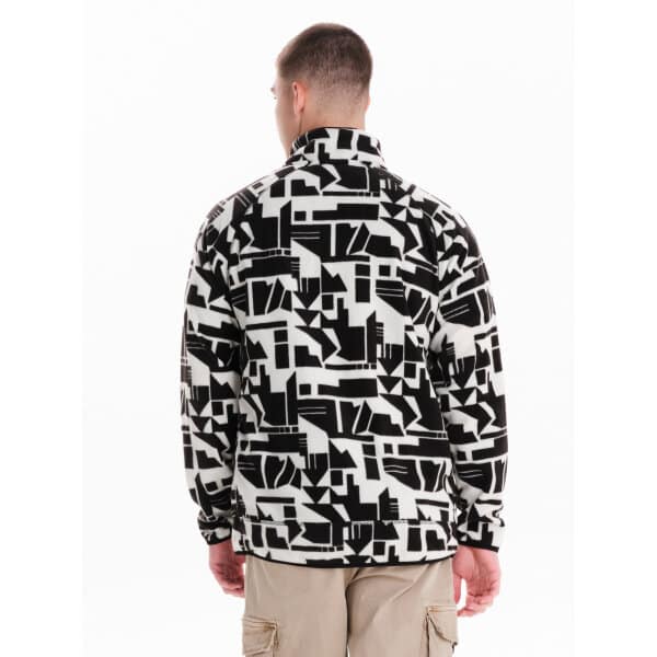 242.EM29-109-PR467-WHITE_3 Ανδρική ζακέτα fleece EMERSON 242.EM29.109 λευκή - Image 2