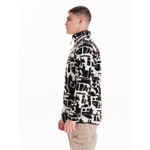 242.EM29-109-PR467-WHITE_5 Ανδρική ζακέτα fleece EMERSON 242.EM29.109 λευκή - Image 4