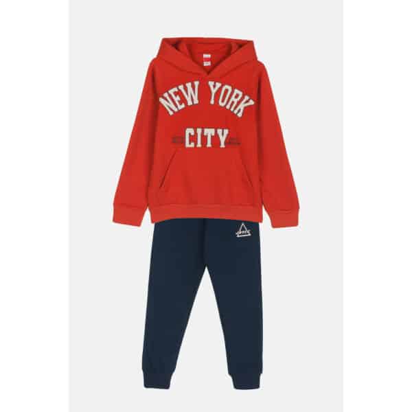 2464140_01 Παιδικό Σετ Φόρμα Εποχιακή 6-14 Ετών Πορτοκαλί Αγόρι Joyce 2464140 - Image 1