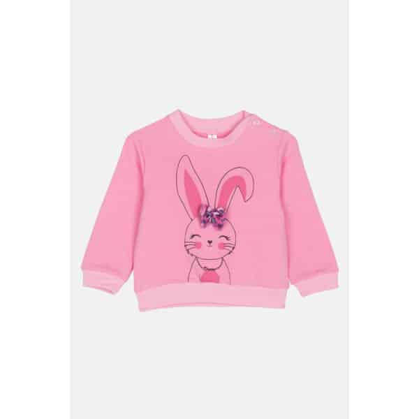 2471106_01_02 Παιδικό Σετ φόρμα BUNNY LEOPARD Newborn Dreams 2471106 Ροζ - Image 2