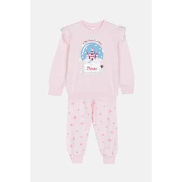 Παιδική Πυτζάμα CASTLE GLOBE mini κορίτσι Dreams 2473107 Ροζ - Image 1