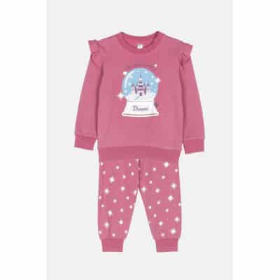 Παιδική Πυτζάμα CASTLE GLOBE mini κορίτσι Dreams 2473107 Magenta