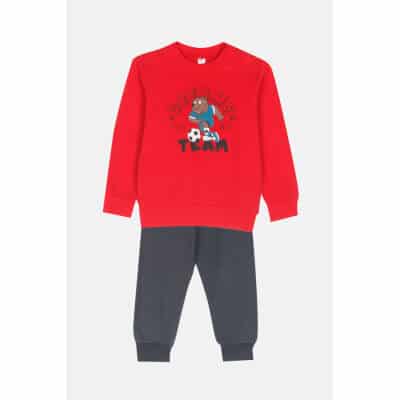Παιδική Πυτζάμα FOOTBALL mini αγόρι Dreams 2474107 Κόκκινο