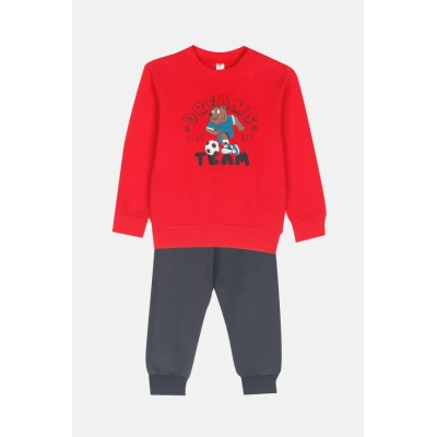 Παιδική Πυτζάμα FOOTBALL mini αγόρι Dreams 2474107 Κόκκινο