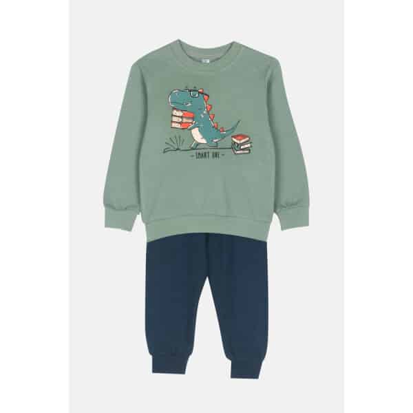 Παιδική Πυτζάμα  DINO mini αγόρι Dreams 2474114 Πράσινο - Image 1