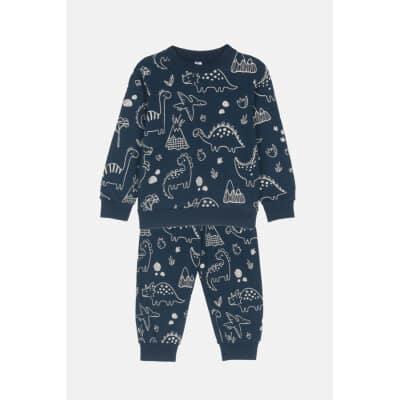 Παιδική Πιτζάμα Αγόρι Dinosaurs Allover 2474115 Μπλέ