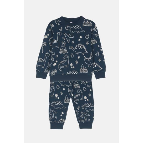 2474115_04 Παιδική Πιτζάμα Αγόρι Dinosaurs Allover 2474115 Μπλέ - Image 1
