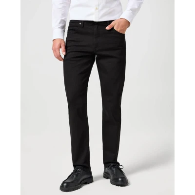 Ανδρικό παντελόνι τζιν greensboro Wrangler 112357393 μαύρο