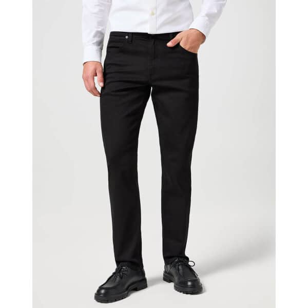 Ανδρικό παντελόνι τζιν greensboro Wrangler 112357393 μαύρο - Image 1