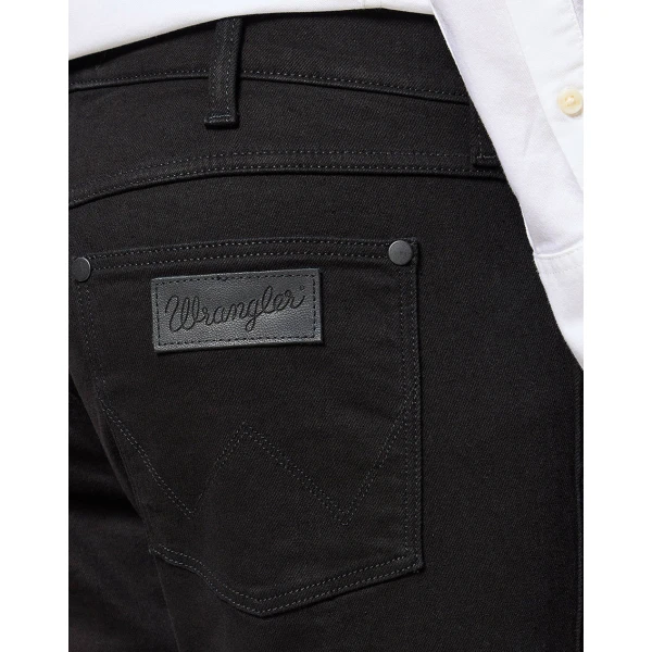 Ανδρικό παντελόνι τζιν greensboro Wrangler 112357393 μαύρο - Image 2