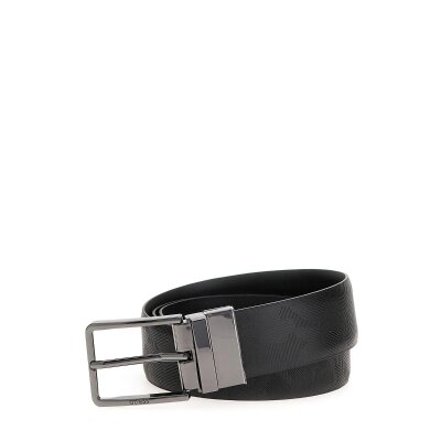 Ανδρική ζώνη διπλής όψης GUESS BMCMCLP4435 μαύρη