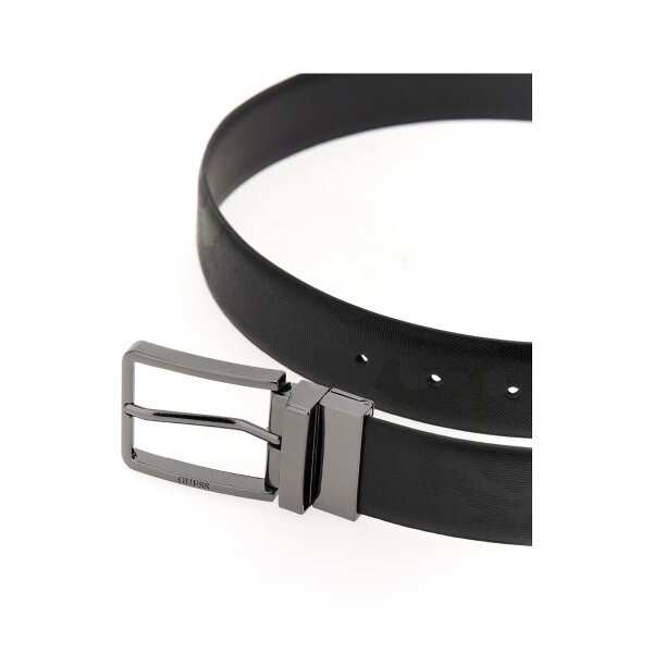 43805 Ανδρική ζώνη διπλής όψης GUESS BMCMCLP4435 μαύρη - Image 3