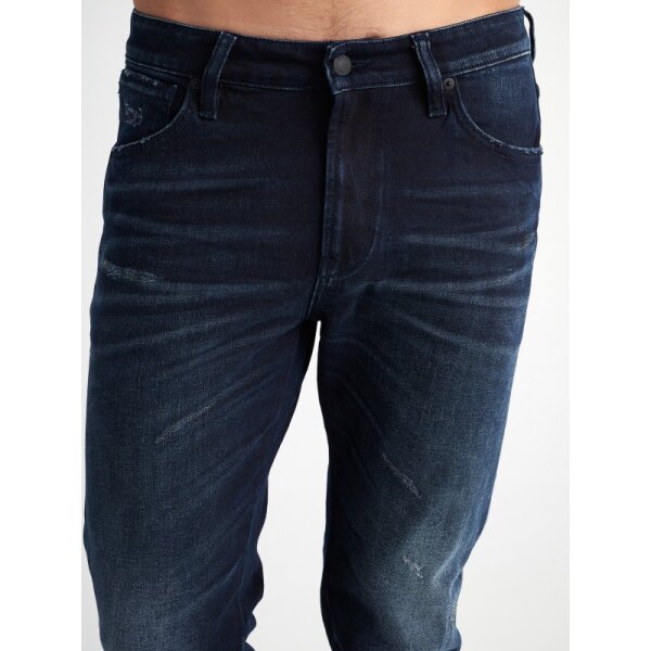 Ανδρικό παντελόνι τζιν sapphire tapered fit STAFF GALLERY 5-815.621 σκούρο μπλε - Image 3