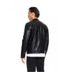 Ανδρικό μπουφάν από δερματίνη 52-201-105 Biston fashion μαύρο - Image 3