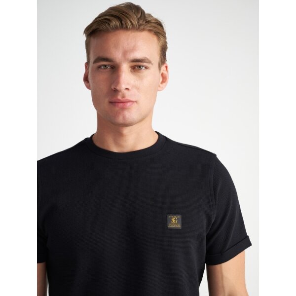 Ανδρική μπλούζα codi κοντό μανίκι STAFF GALLERY 64-007.052 μαύρη - Image 4