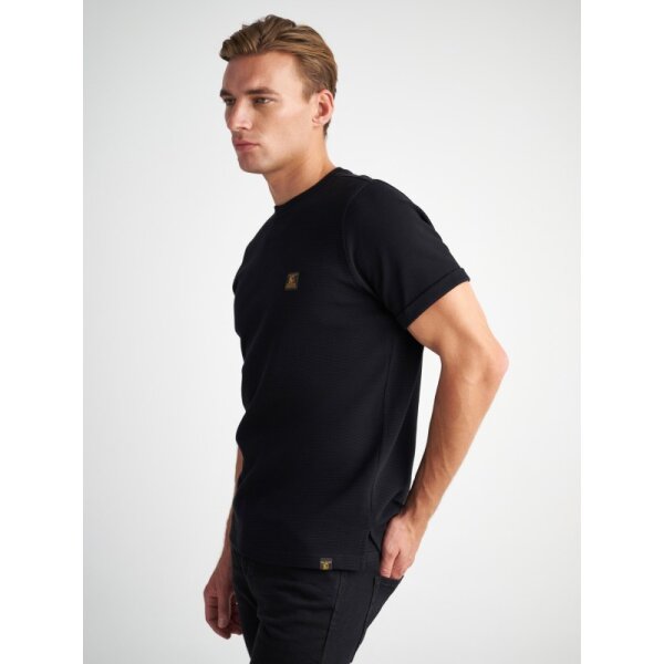 Ανδρική μπλούζα codi κοντό μανίκι STAFF GALLERY 64-007.052 μαύρη - Image 3