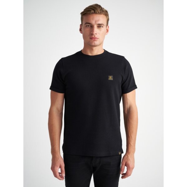 Ανδρική μπλούζα codi κοντό μανίκι STAFF GALLERY 64-007.052 μαύρη - Image 1