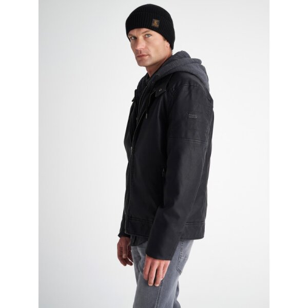 Ανδρικό μπουφάν δερματίνη robert STAFF GALLERY 66-204.052 μαύρη - Image 2