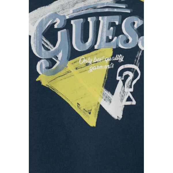 AW24-BUB07F-55X_F3 Παιδική Μπλούζα  για Αγόρι με τριγωνικό λογότυπο Guess L4BI28 I3Z14A72K-A72K - Image 3