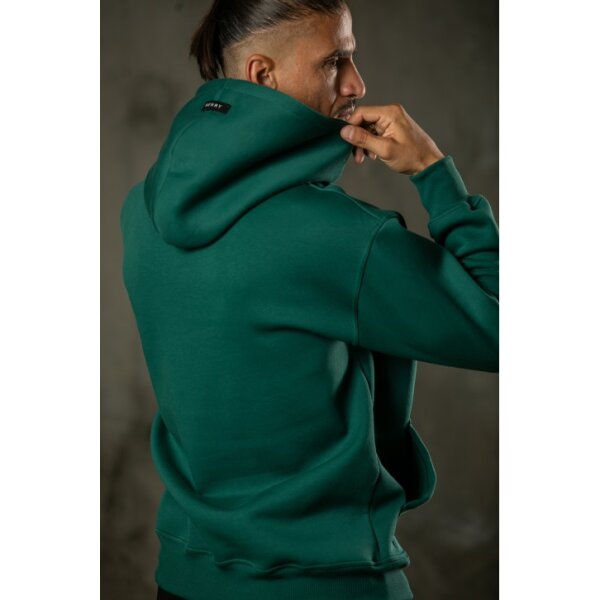 _B__2573-484x726 Ανδρικό φούτερ με κουκούλα Henry-Clothing 3-656 πράσινο - Image 3