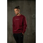 Ανδρικό φούτερ λαιμόκοψη Henry-Clothing 3-671 μπορντώ - Image 2