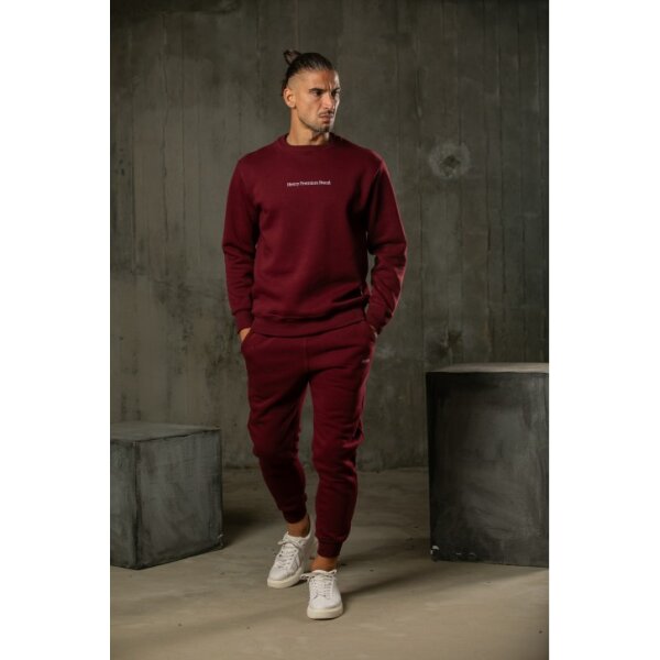 Ανδρικό παντελόνι φόρμα Henry-clothing6-613 μπορντώ - Image 3