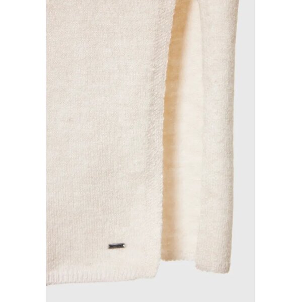 FBL010-106-13_CHALK_8 Γυναικείο Relaxed fit μίντι πλεκτό φόρεμα με πλαϊνά σκισίματα  FUNKY BUDDHA FBL010-106-13-CHALK - Image 7