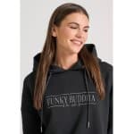 Γυναικείο Oversized φούτερ με branded κέντημα στο στήθος FUNKY BUDDHA FBL010-112-06 - Image 2