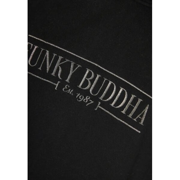 Γυναικείο Oversized φούτερ με branded κέντημα στο στήθος  FUNKY BUDDHA FBL010-112-06 - Image 4